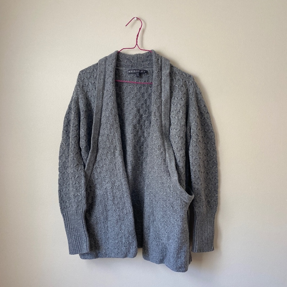 Stitch Fix cable knit sweater with deep lapel pockets